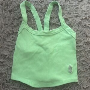 free peoples cami all clear tank. color like green. worn once. xs/s